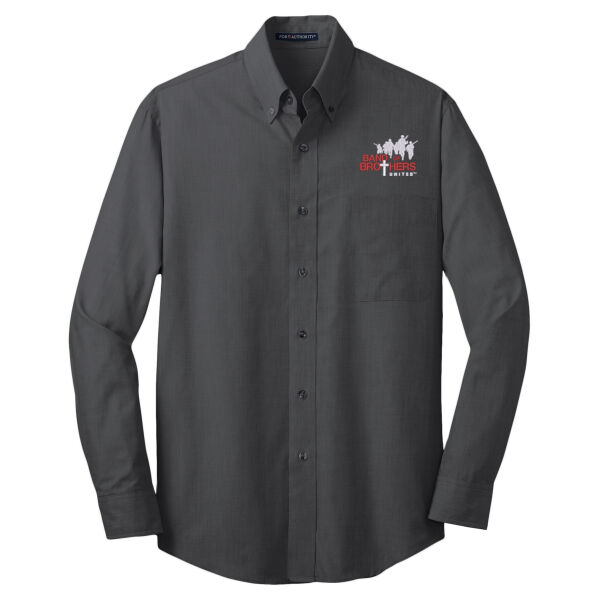 Band Of Brothers Embroidered - Crosshatch Easy Care Shirt Thumbnail