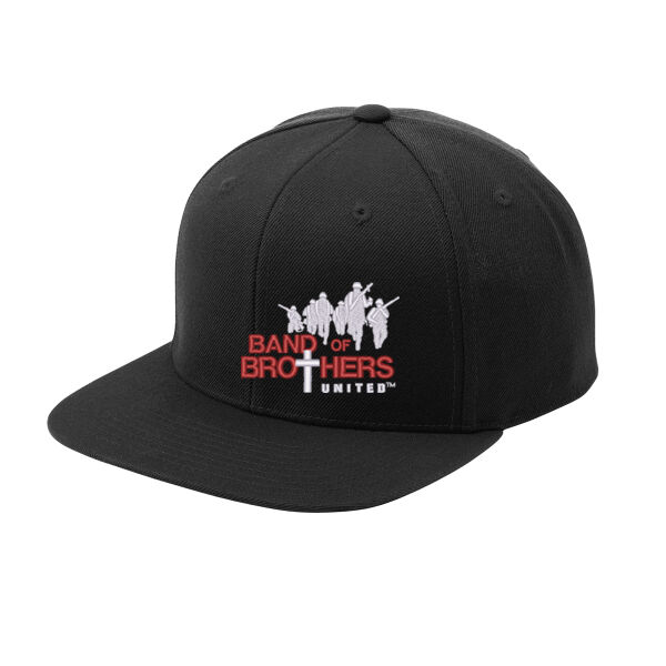 Band Of Brothers Embroidered - Yupoong ® Flat Bill Snapback Cap Thumbnail