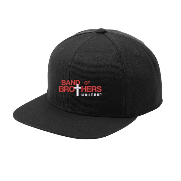 Band Of Brothers Embroidered - Yupoong ® Flat Bill Snapback Cap Thumbnail