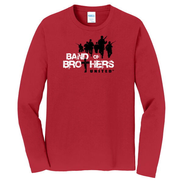 Port & Co. Band of Brothers Printed- - Long Sleeve Fan Favorite Tee Thumbnail