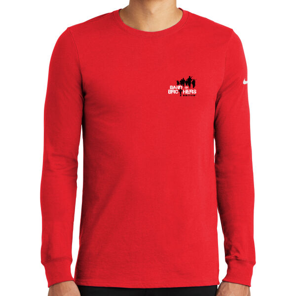 Band of Brothers Left Chest Printed - Dri FIT Cotton/Poly Long Sleeve Tee Thumbnail